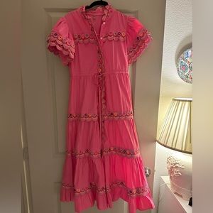 Celia B Scallop Dress Pink